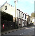 Postbox in a Heol-y-Mynach wall, Ynysybwl in CF37 3LS