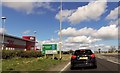 Mile End roundabout from A483 in SY10 8NN