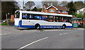 Bus at the turning circle in Ynysybwl in CF37 3LS
