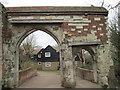 Gatehouse and bridge, Waltham Abbey in EN9 1NU