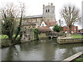Waltham Abbey beyond the river in EN9 1NU