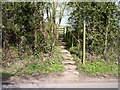 Steps and footpath to Hanbury Church in B60 4AT