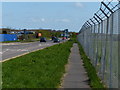 Perimeter fence of Coventry Airport in CV3 4LE