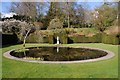 Pond in garden at Knightshayes Court in EX16 7QT