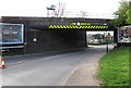 North side of a railway bridge at the northern edge of Coventry in CV7 9FW