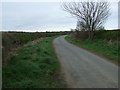 Minor road heading south east from Ulgham in Ulgham