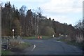 Road junction north of Kilmacolm in PA13 4JT