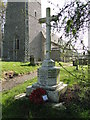 The War Memorial at Brampton St. Peter's church in NR34 8DT