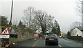 Road works at south end of Cardross in Cardross