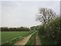 Farm track to Broach Road in Navenby & Brant Broughton Ward