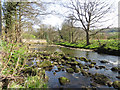 River Esk, downstream view in YO21 2QN