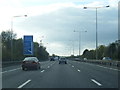M1 northbound nears Junction 5 in WD23 2GG