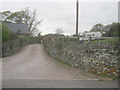 Entrance drive to Llanfair Farm in NP8 1DL