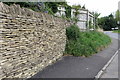 Wall at the end of Blind Lane in GL55 6DY