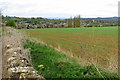 Field by Conduit Hill Chipping Campden beyond in GL55 6DY