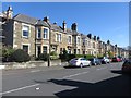 Terraced houses on Beresford Avenue, Edinburgh in EH6 4JE
