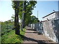 Path between a depot and the railway line, Twickenham in TW2 6PB