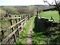 Public footpath below Foster Park Road, Denholme in BD13 4JS
