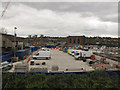 Parking area at Crossrail, Plumstead site in SE18 1EQ