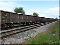 Long goods train at Clay Mills in DE13 0JE