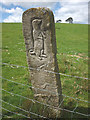 Carved stone footpath marker, Tatham in LA2 8NH