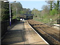 Railway heading south west from Stocksfield Railway Station in NE43 7TN