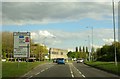 Dorcan Way approaching Kingfisher roundabout in SN3 4BJ