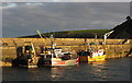 Fishing boats at Mevagissey in PL26 6SS