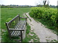 Path and seat at Hawkshill Freedown in CT14 7US
