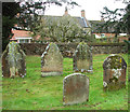 Old gravestones in St Mary's churchyard, Docking in PE31 8ND