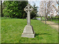 The War Memorial in Hilborough churchyard in IP26 5BP