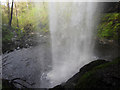 View from behind Henrhyd Falls in SA10 9PW