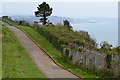 Clifftop path towards Sandown in PO37 6HJ