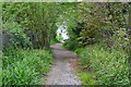 Path towards caravan park, Shanklin in PO37 7QB
