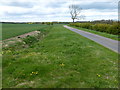 Country lane north of Braceborough, Lincolnshire in Braceborough and Wilsthorpe