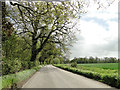 The un-named road into Thornham Magna in Thornham Magna