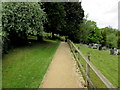 Path past Freshford Cemetery in BA2 7UD