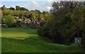 View Downslope onto the Whyteleafe Recreation Ground in CR6 9HG