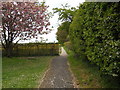 Footpath between Welmore Road and Lincoln Road, Glinton in PE6 7JH