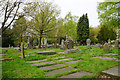 The churchyard of St Mary's, Bowdon in WA14 3BP