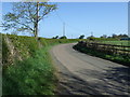 Bend in the minor road towards Craster  in Craster