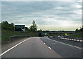A120 eastbound near Great Dunmow in CM6 4AP