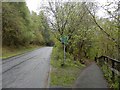 Unclassified road and footpath near Clunie Bridge in PH16 5JX