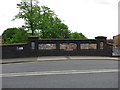 Mural on the parapet of Bridge No 4, Coventry Canal in CV6 5GJ