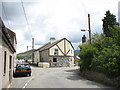Road junction at Siop Gron in LL55 3DB