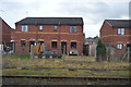 Houses by the railway (Llys David Lord) in LL13 7TU