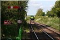 West of Ropley station: Diesel train in SO24 0BL