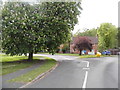 Roundabout on Matthews Road, Camberley in GU15 4NN