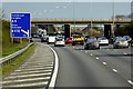Eastbound M4, Riding Court Road Bridge in SL3 9JR