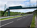 South side of a footbridge near the Aneurin Bevan Hospital, Ebbw Vale in Ebbw Vale South Community